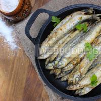 Fried capelin - small fish - great benefit